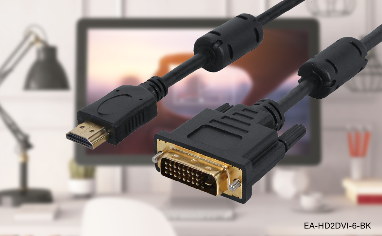 Rosewill Cables-EA-HD2DVI-6-BK